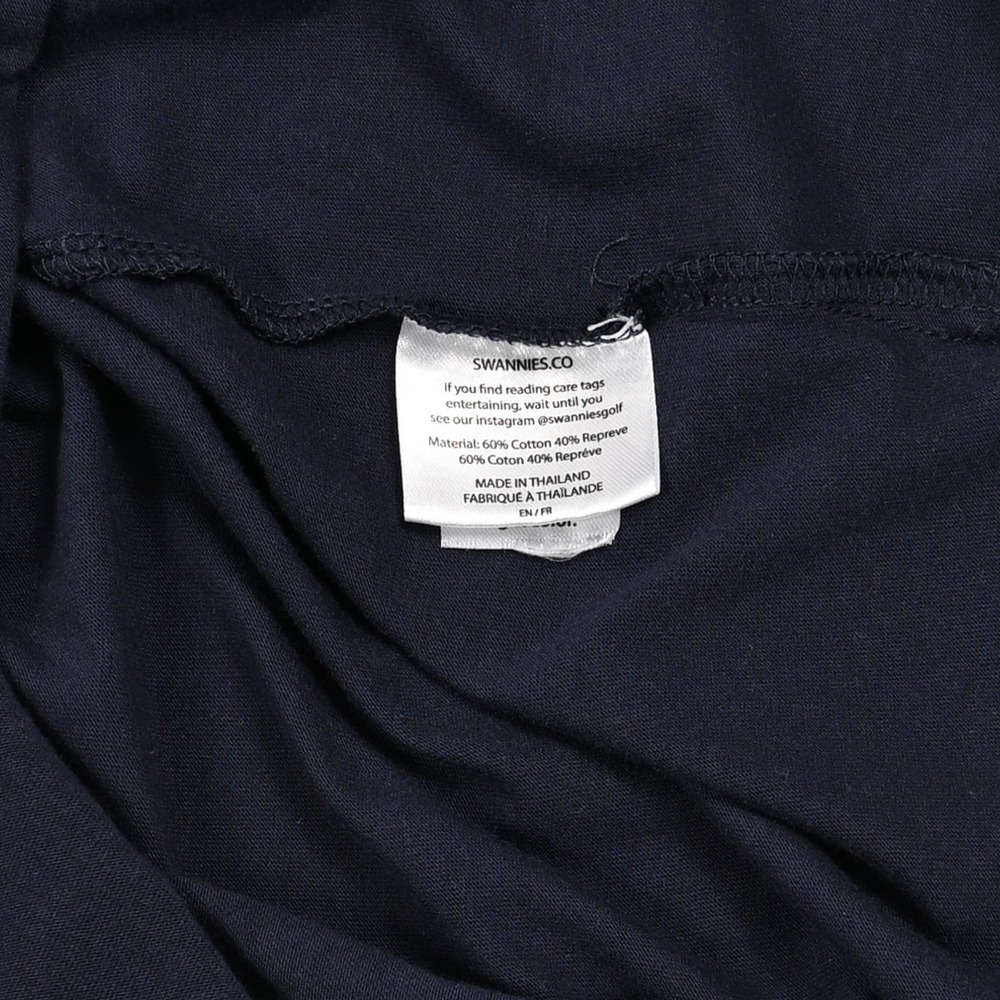 SWANNIES Golf Men's  "Bogey Train" Lightweight Cotton Blend Hoodie Navy 2XL - Picture 7 of 7